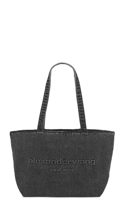 Alexander Wang Punch Medium Tote Bag In Grey Aged
