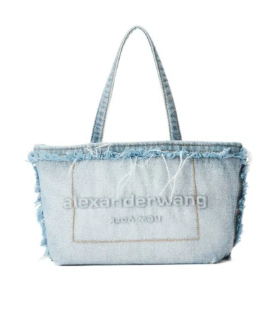 Alexander Wang Punch Mini Tote In Bleach Blue