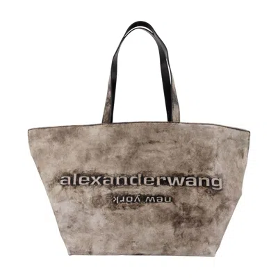 Alexander Wang Punch Shopper Bag - Leather - Grey In Gray