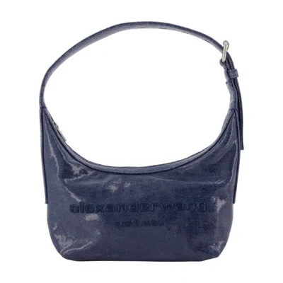 Alexander Wang Punch Shoulder Bag In Blue