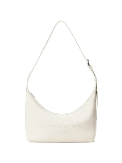 Alexander Wang Punch Sling Shoulder Bag In White