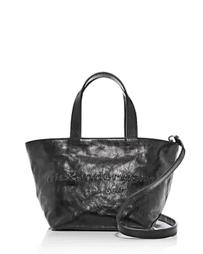 Alexander Wang Women's Mini Crackle Patent Leather Tote Bag In Black
