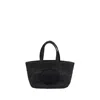 Alexander Wang Women Black Crochet Small Punch Handbag
