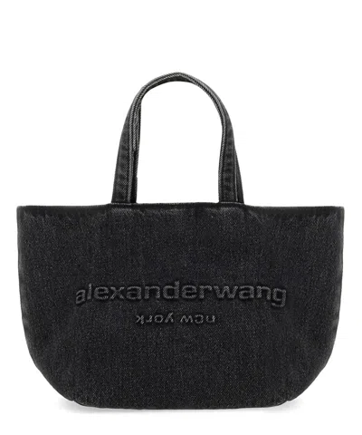 Alexander Wang Punch Small Tote Bag In Grey