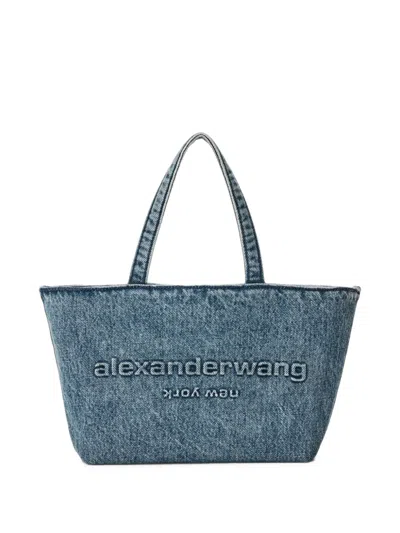 Alexander Wang Punch Small Tote Bag In Blue