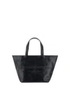 Alexander Wang Punch Logo-embossed Leather Tote Bag In 001 Black