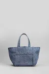Alexander Wang Punch Small Shopping Bag In Blue