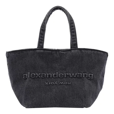 Alexander Wang Punch Small Vintage Tote Bag In Grey