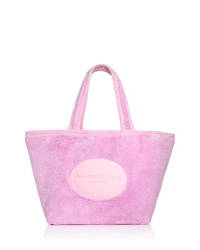 Alexander Wang Punch Terry Tote In Light Pink