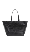 Alexander Wang Punch Tote Bag In Crackle Patent Leather In 블랙