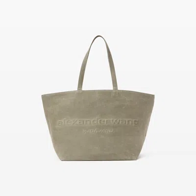 Alexander Wang Punch Tote Bag In Wax Canvas In Green