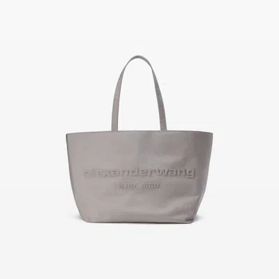 Alexander Wang Punch Tote In Nylong Canvas Large In Gray