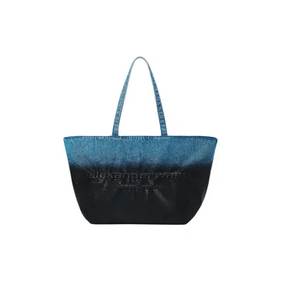 Pre-owned Alexander Wang Punch Tote 'vintage Marbled Blue/black' | Women's Size Onesize