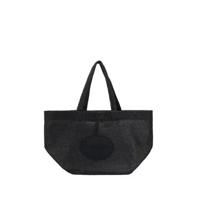ALEXANDER WANG PUNCH XL RAFFIA SHOULDER BAG