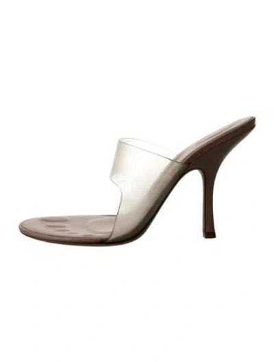 Pre-owned Alexander Wang Pvc Slides In Clear