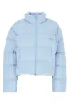 Alexander Wang Pastel Light Blue Stretch Polyester Down Jacket In Blue
