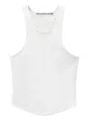 Alexander Wang Racer-back Tank Top In White