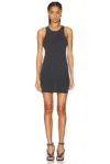 Alexander Wang Racer Tank Dress In Washed Black