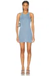 Alexander Wang Racer Tank Dress In Washed Blue