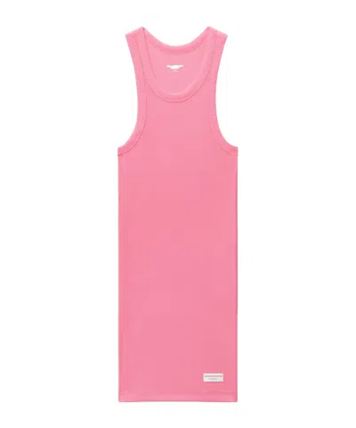 Alexander Wang Racerback Tank Mini Dress In Pink