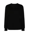 Alexander Wang Essential Jsy Ls T-shirt W/ Puff Logo & Bound Neck Clothing In Black