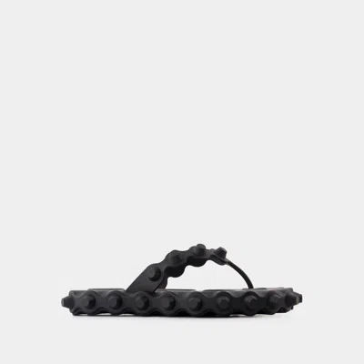 Alexander Wang Rapture Flip Flop Flat Shoes In Black