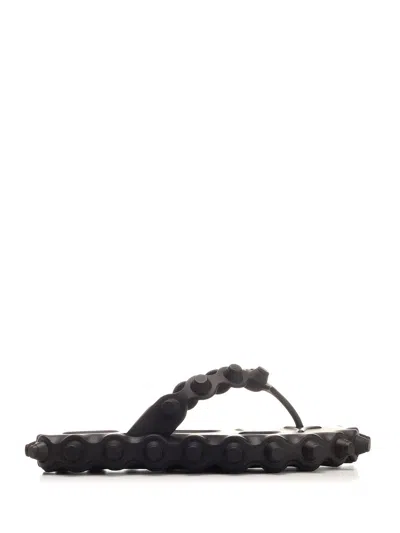 Alexander Wang Rapture Mini Flip Flop Flat Shoes For Women In Black