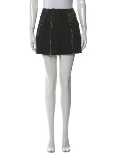 Pre-owned Alexander Wang Raw-edge Trim Mini Skirt In Black