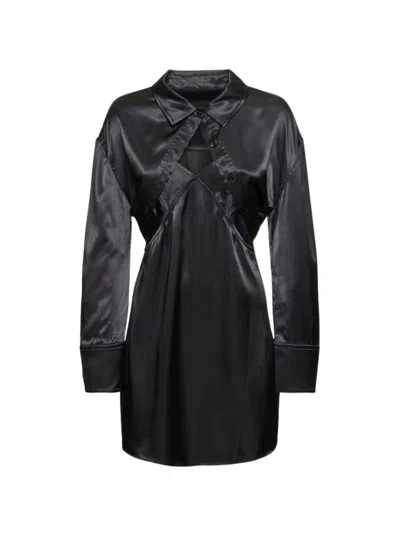 Alexander Wang Re-styled Bolero And Slip Dress Black