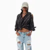 Alexander Wang Red Plaid Asymmetric Button Up Shirt