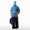 Alexander Wang Reflective Gradient Puffer Jacket In Multi