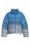 Alexander Wang Reflective Gradient Puffer Jacket In Multi