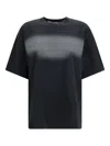 Alexander Wang Reflective Halo Print Logo T-shirt In Black