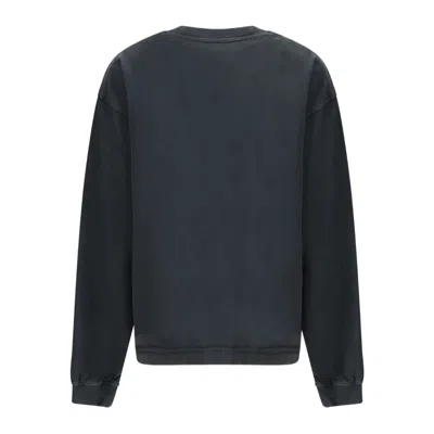 Alexander Wang Reflective Halo Sweatshirt In Gray