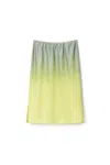 Alexander Wang Reflective Mid-rise Midi Skirt In Multi