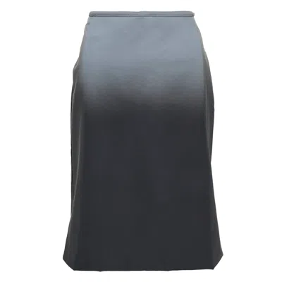 Alexander Wang Reflective Mid-rise Midi Skirt In Gray