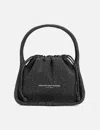 Alexander Wang Drawstring Top-handle Shoulder Bag In Black