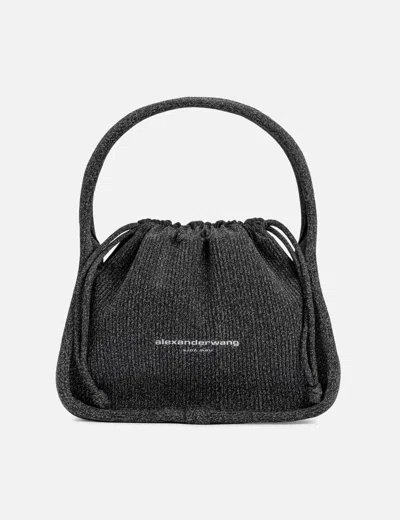 Alexander Wang Drawstring Top-handle Shoulder Bag In Black