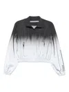 Alexander Wang Reflective Shrunken Track Jacket In Multi
