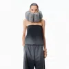 Alexander Wang Reflective Strapless Bubble  Top In Multi