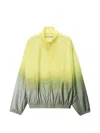 Alexander Wang Reflective Track Jacket In Green