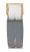 Alexander Wang Gradient Reflective Track Pants In Gray