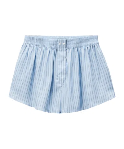 Alexander Wang Relaxed Boxer Shorts In Blue