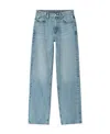 Alexander Wang Ez Mid-rise Straight-leg Jean In Denim In Blue