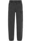 Alexander Wang Relaxed Fit Graphic Sweatpants In Gray