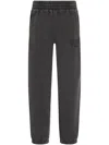 Alexander Wang Relaxed Fit Graphic Sweatpants In Gray