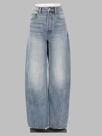 Alexander Wang Relaxed High-rise Wide-leg Jeans In Blue