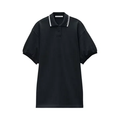 Pre-owned Alexander Wang Relaxed Mini Polo Dress 'black' | Women's Size S