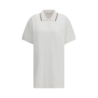 Pre-owned Alexander Wang Relaxed Mini Polo Dress 'white' | Women's Size Xs