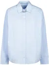 Alexander Wang Relaxed Oversized Button-down Shirt In Blue